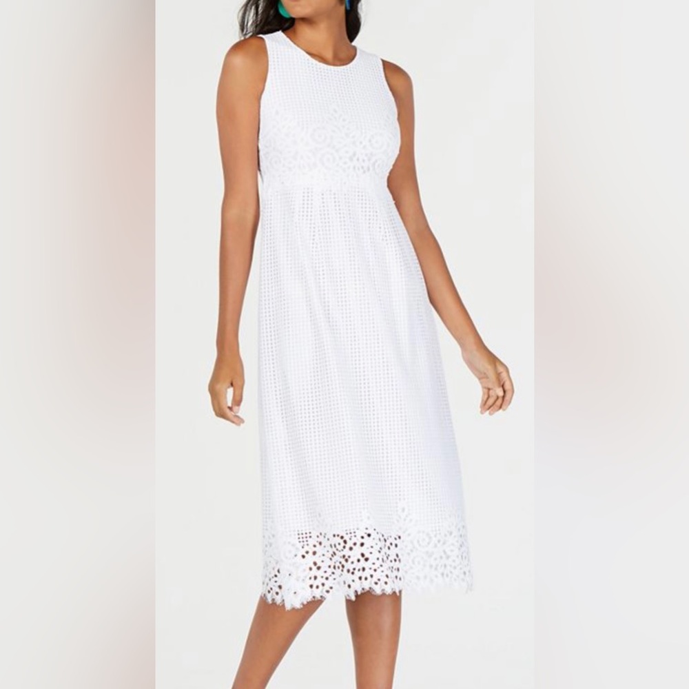 Alfani white midi dress, NWOT , size 10